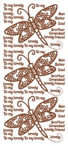 Large Dragonfly Dazzles™ stickers