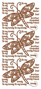 Large Dragonfly Dazzles&trade;  stickers