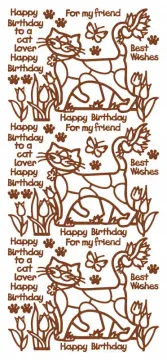 Sassy Cat Dazzles&trade;  stickers