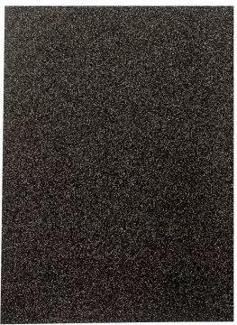 Black Non-Shed Glitter Cardstock 8.5"x11"