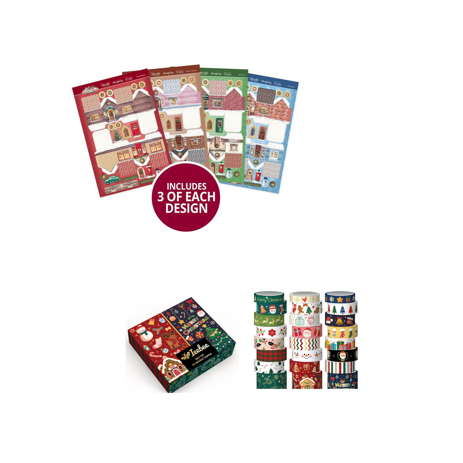 Advent Village & Christmas Washi Money Saver