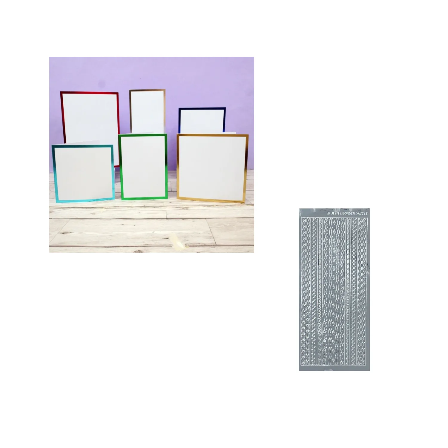 Foiled Edge Cards by Hunkydory Money Saver