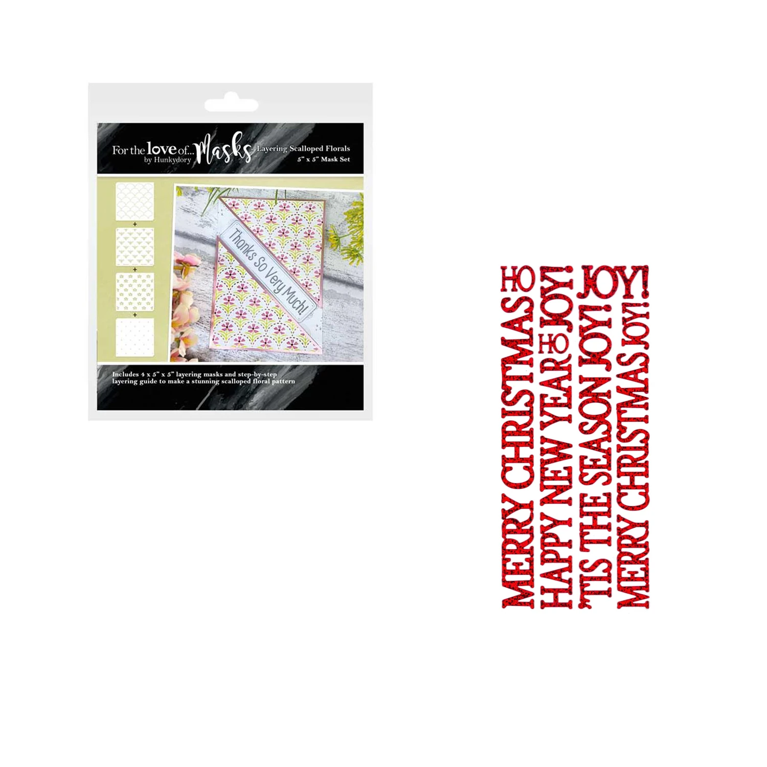 Layering Scalloped Florals Stencil by Stencils & Such Money Saver