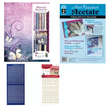 Winter's Butterly Artful Card Kit by Hot Off The Press Money Saver