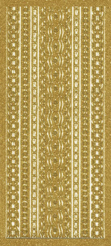 31 Gold Jewel Border Dazzlesâ¢ Stickers