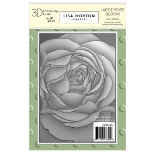 Large Rose Bloom 3D Embossing Folder, 5x7