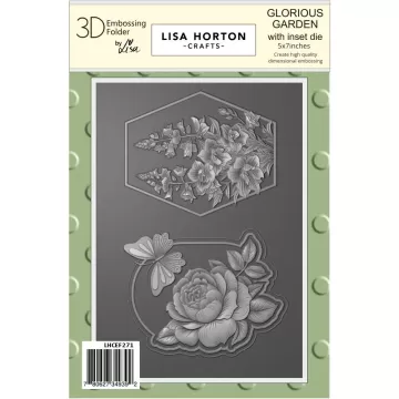 Glorious Garden + Die 3D Embossing Folder