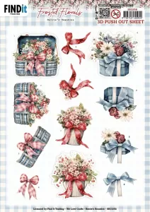 Frosted Florals Bows Die-Cuts
