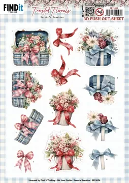 Frosted Florals Bows Die-Cuts