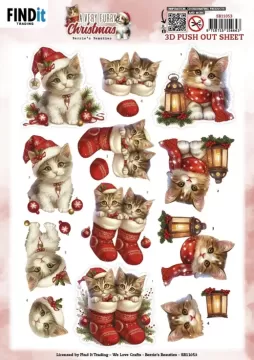 Kitten A Very Furry Christmas Die-Cuts