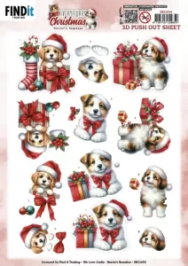 Puppy A Very Furry Christmas Die-Cuts