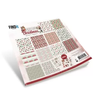 A Very Furry Christmas 8x8 papers, 18 sheets