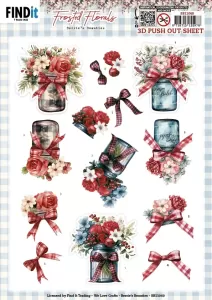 Frosted Florals Vase Die-Cuts