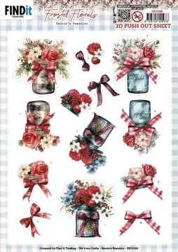 Frosted Florals Vase Die-Cuts