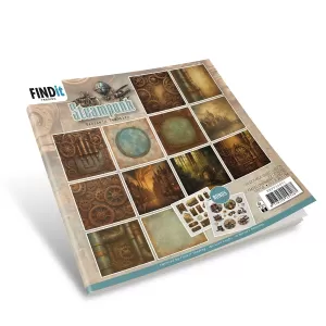Steampunk 8x8 Papers, 18 sheets
