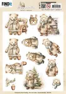 Cosy Bear Die-Cuts