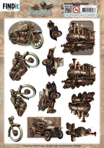 Steampunk Vehicles Die-Cuts
