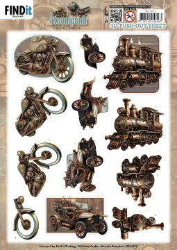 Steampunk Vehicles Die-Cuts