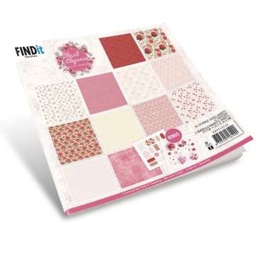 Floral Elegance 8x8 Papers, 18 sheets