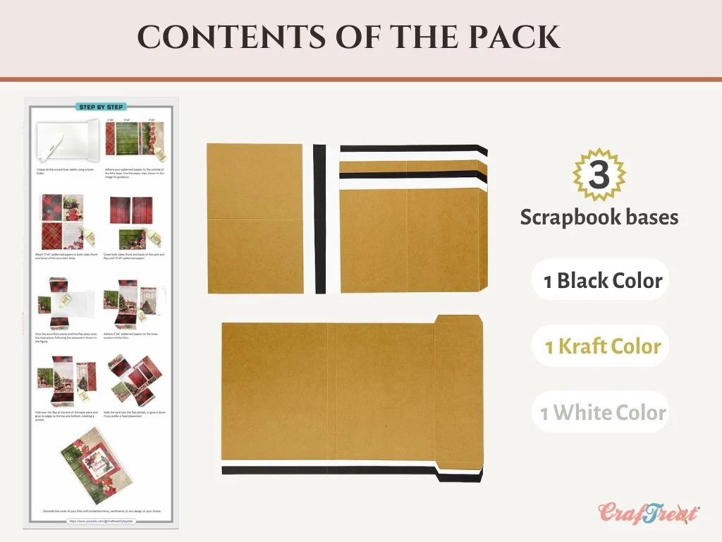 Quick Folio, black, kraft, white--Blissful