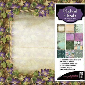 Mystical Florals 12x12 Patterned Cardstock
