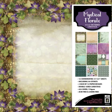 Mystical Florals 12x12 Patterned Cardstock