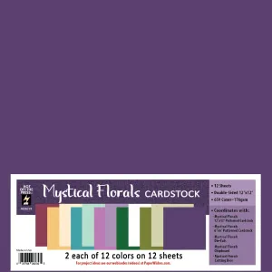 Mystical Florals 12x12 Solid Cardstock