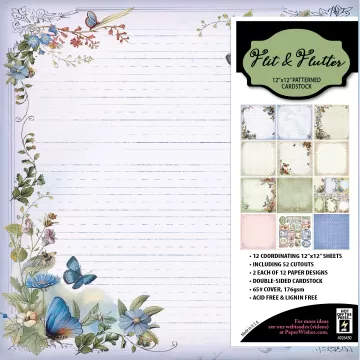 Flit & Flutter 12x12 Patterned Cardstock
