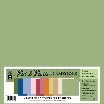 Flit & Flutter 12x12 Solid Cardstock