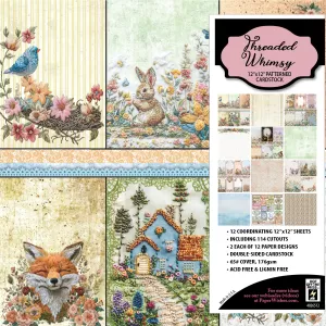 Threaded Whimsy 12x12 Patterned Cardstock