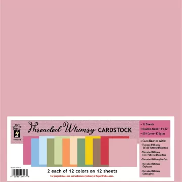 Threaded Whimsy 12x12 Solid Cardstock