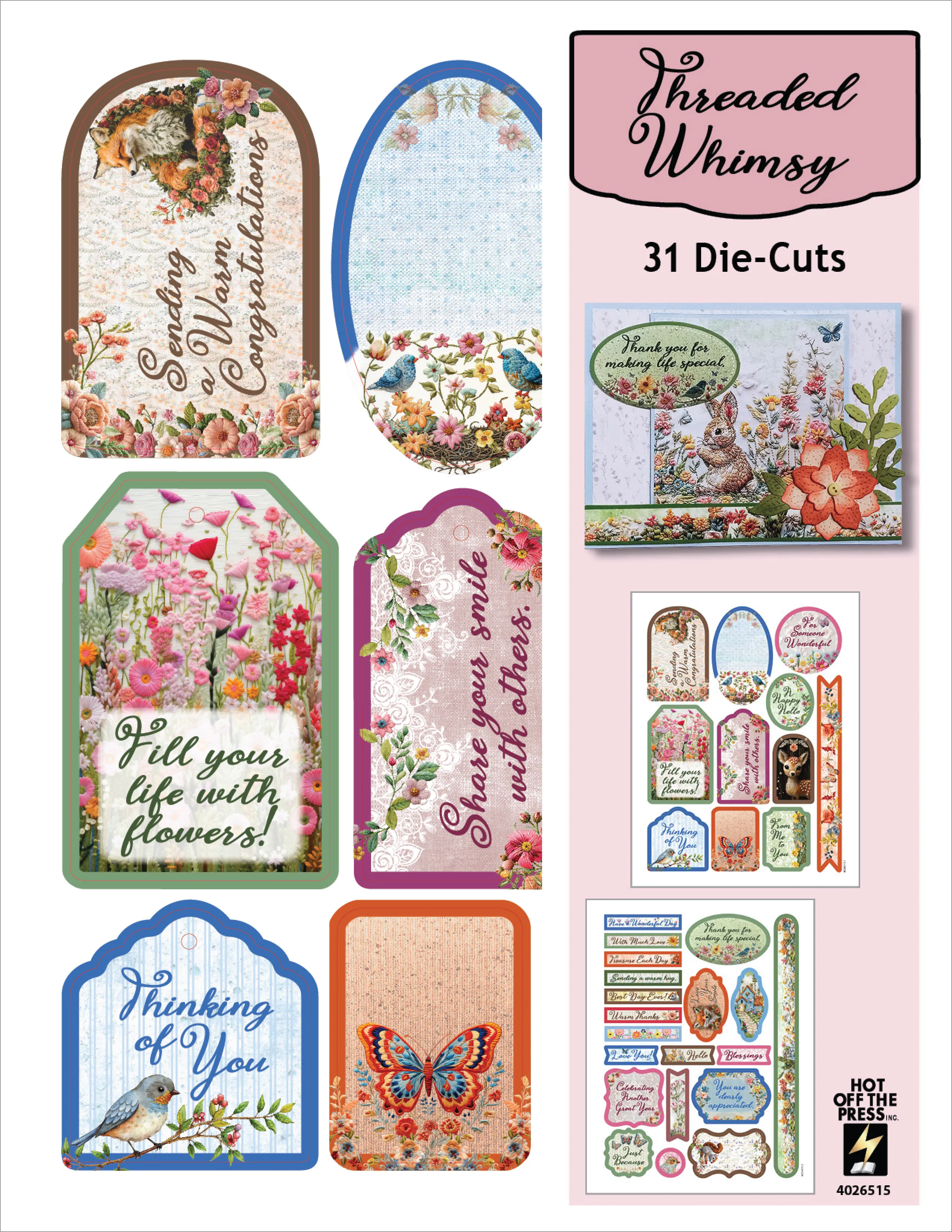 Threaded Whimsy Die-Cuts
