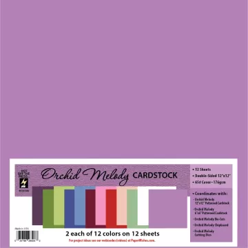 Orchid Melody 12x12 Solid Cardstock
