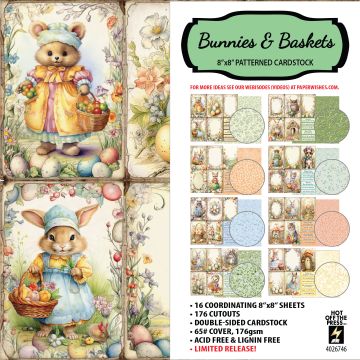 Bunnies & Baskets 8x8 Papers