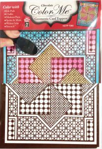 Color Me™ Chocolate Geometrics Card Toppers – 8 Sheets