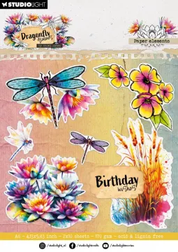 Dragonfly Dreams Paper Elements Die-Cuts, 126 pieces