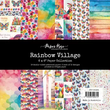 Rainbow Village 6x6 Papers