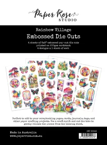 Rainbow Village Embossed Die-Cuts