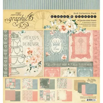 Always & Forever 8x8 Papers, 24 sheets
