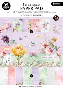 Blooming Flowers Paper Pad, 400 die-cuts & papers