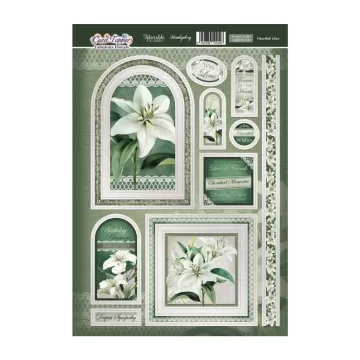 Heartfelt Lilies Card Topper Sheet