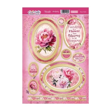 Peony Petals Card Topper Sheet