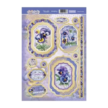 Pretty Pansies Card Topper Sheet