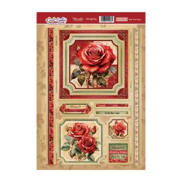 Red, Red Roses Card Topper Sheet