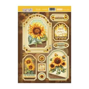 Sunflower Smiles Card Topper Sheet