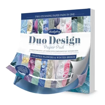 Frosted Flowers & Winter Breeze Duo Design Paper Pad