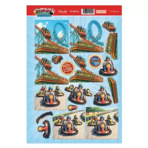 Fun Day Out Decoupage Topper Sheet