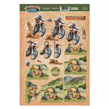Outdoor Adventures Decoupage Topper Sheet