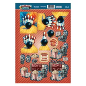 Strike Up Some Fun Decoupage Topper Sheet