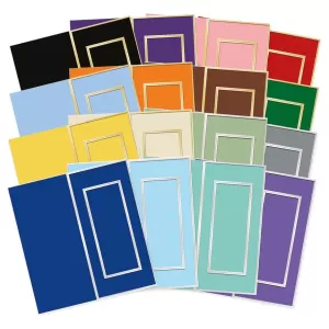 Slim Line Foiled Aperture Card Blanks & Envelopes